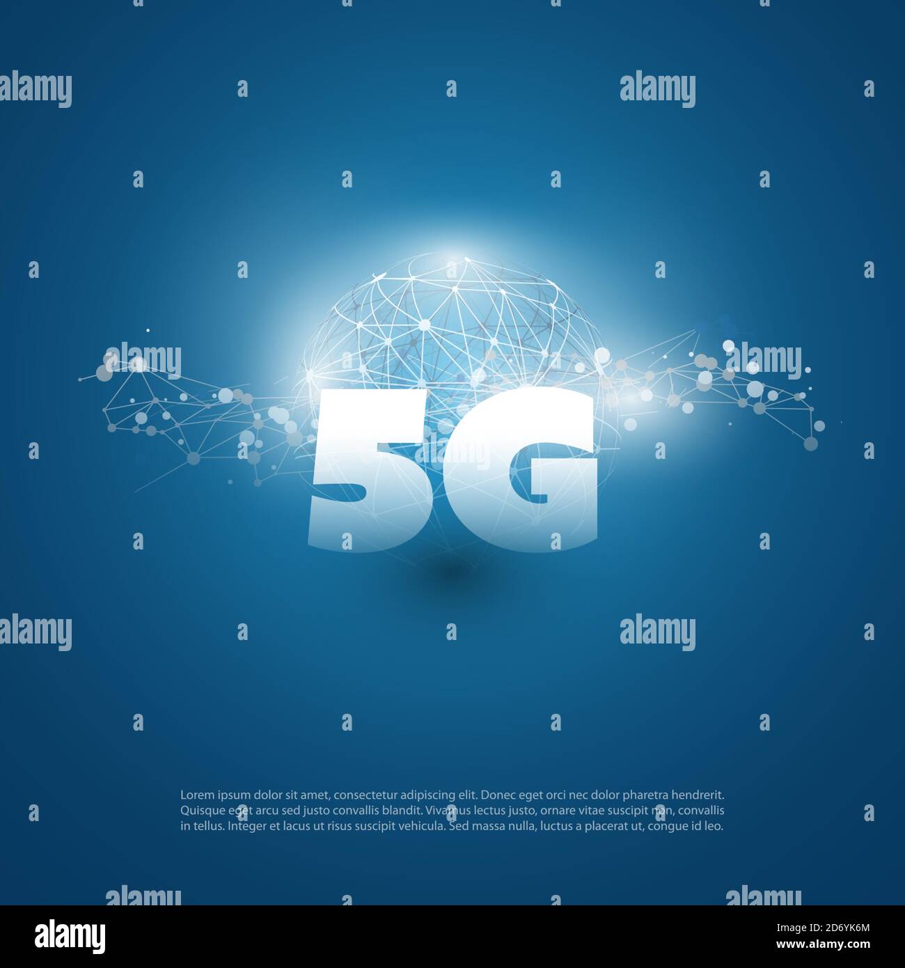 5G Network Label with Network Mesh High Speed, Broadband Wireless