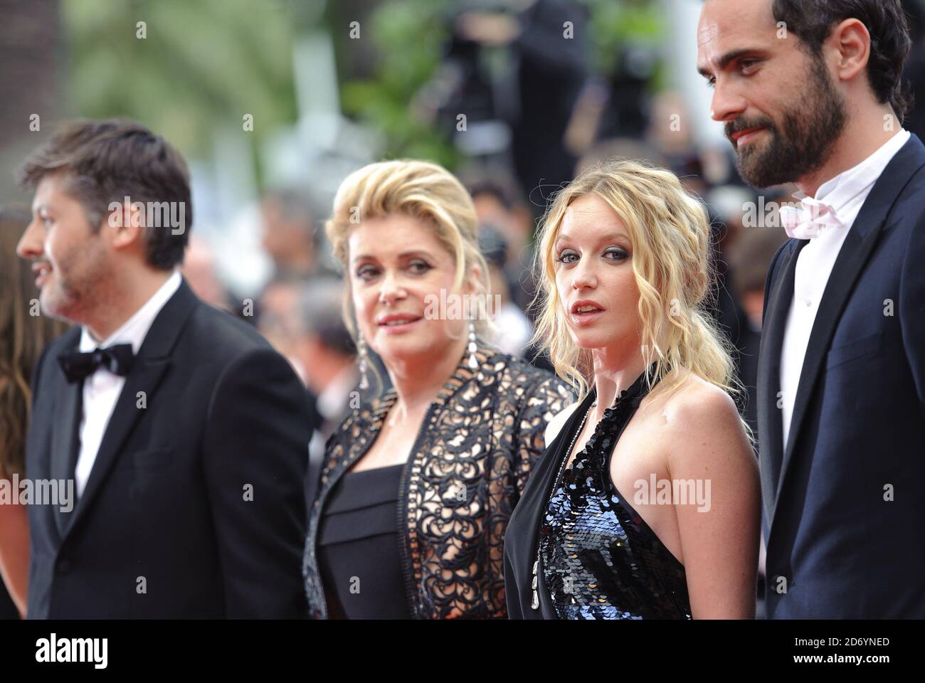 Catherine Deneuve and Ludivine Sagnier arriving at the premiere of Les Bien-Aimes and the closing ceremony of the 64th Cannes International Film Festival, at the Palais des Festivales in Cannes, France. Stock Photo