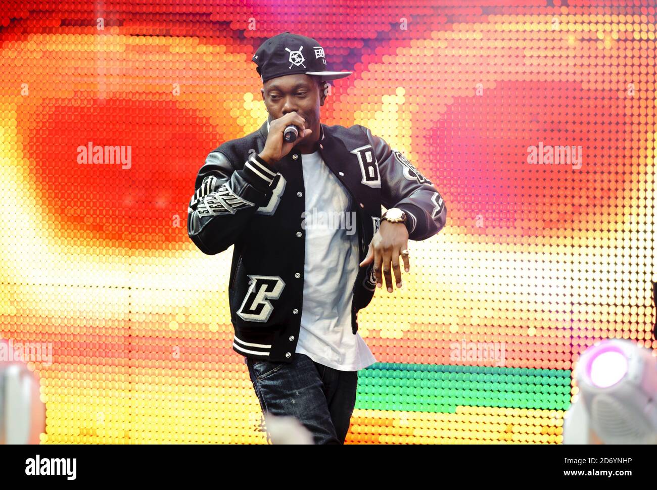 Dizzee Rascal 2012 Dizzee Rascal performing at a live event at Westfield London to launch ...