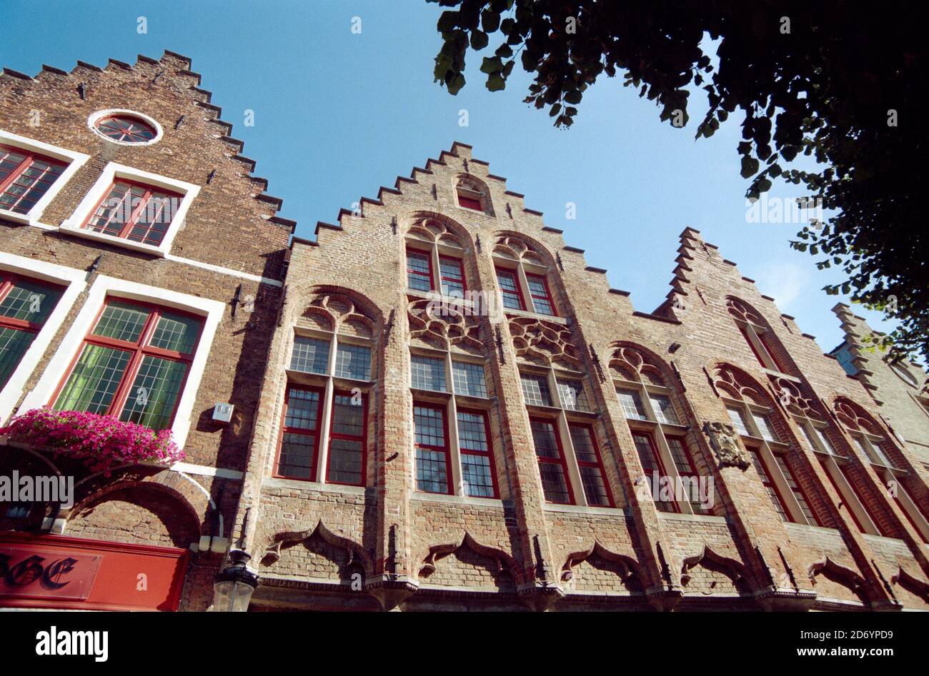 Belgium, Flanders, Bruges, Old House Facade, Windows Stock Photo - Alamy