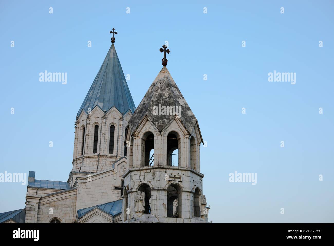 Beautiful shot of the Ghazanchetsots Holy Savior Cathedral Stock Photo