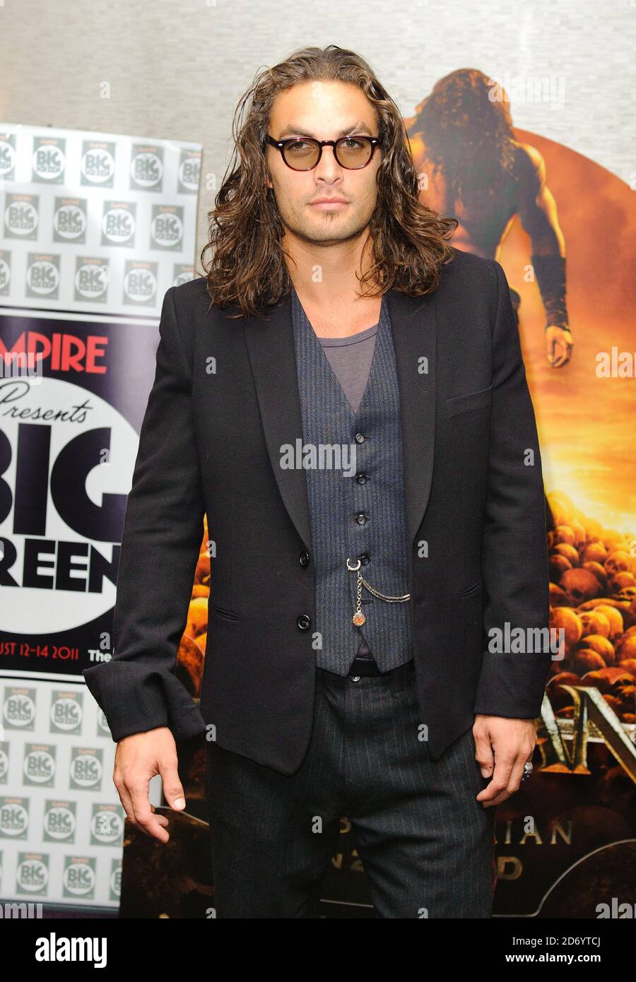 Jason Momoa attends the premiere of Conan The Barbarian, part of the Empire Big Screen at the O2 Cineworld in east London. Stock Photo