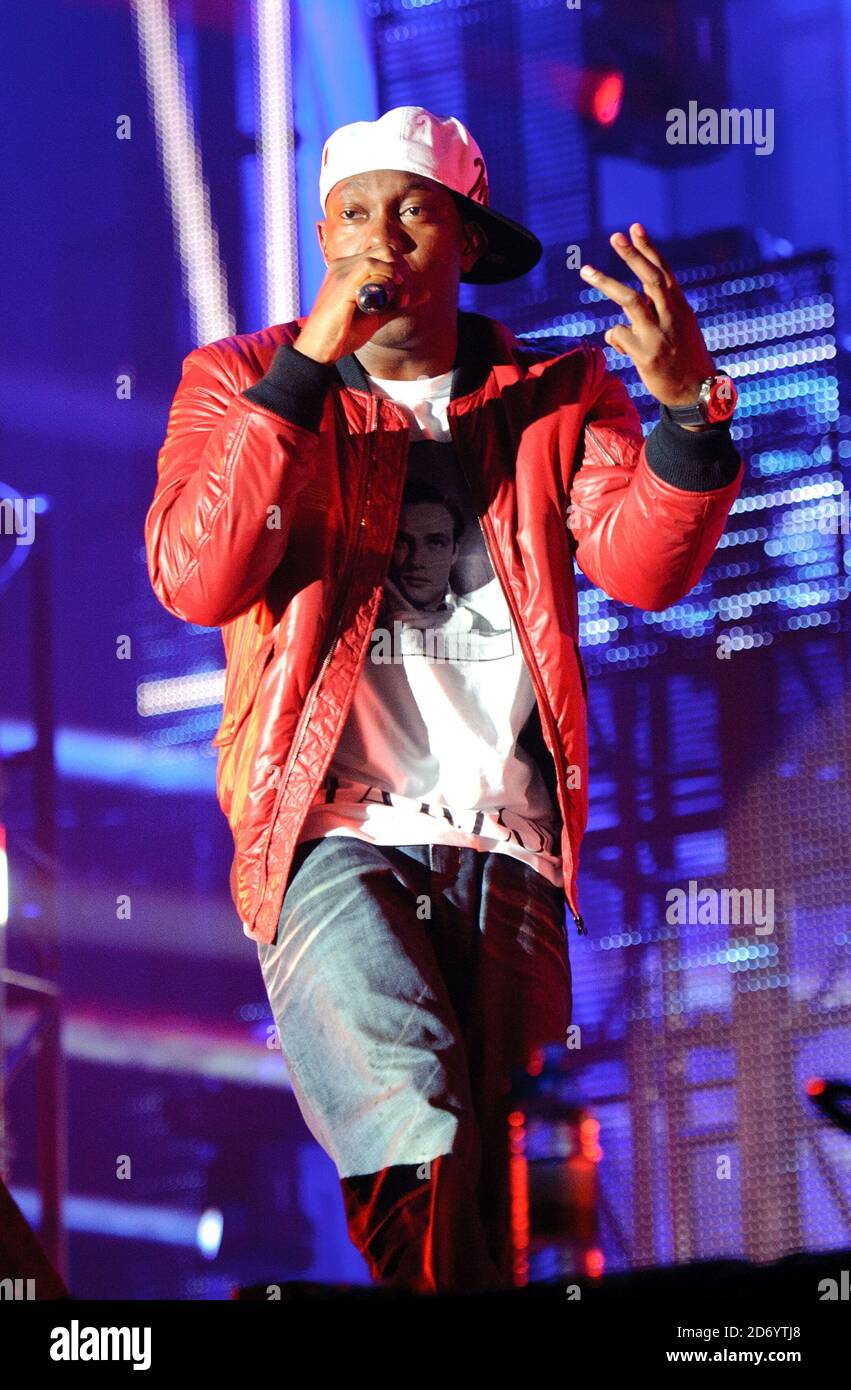 Dizzee Rascal performing at the V festival in Chelmsford, Essex Stock ...