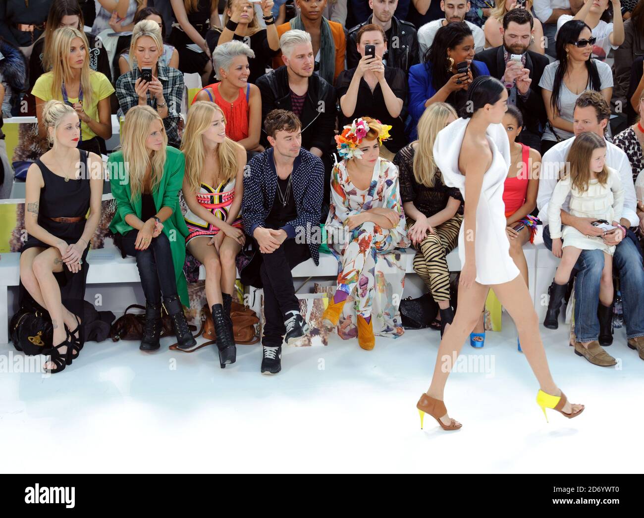 Peaches Geldof with friends at the start of London Fashion Week London,  England - 14.09.08 Stock Photo - Alamy