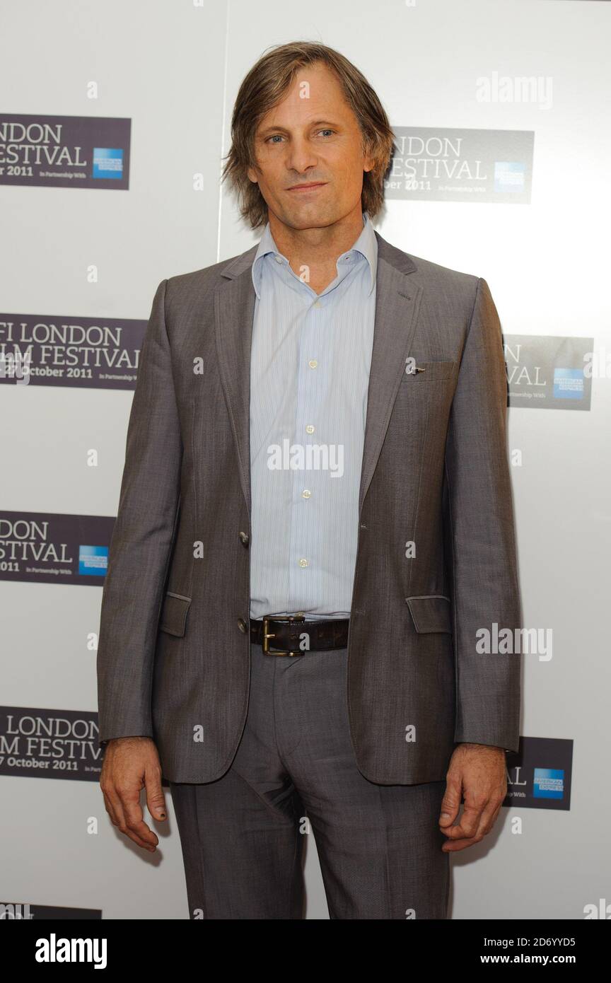 Viggo Mortenson attending a photocall for A Dangerous Method, at the Vue cinema in Leicester Square, as part of the BFI London Film Festival. Stock Photo