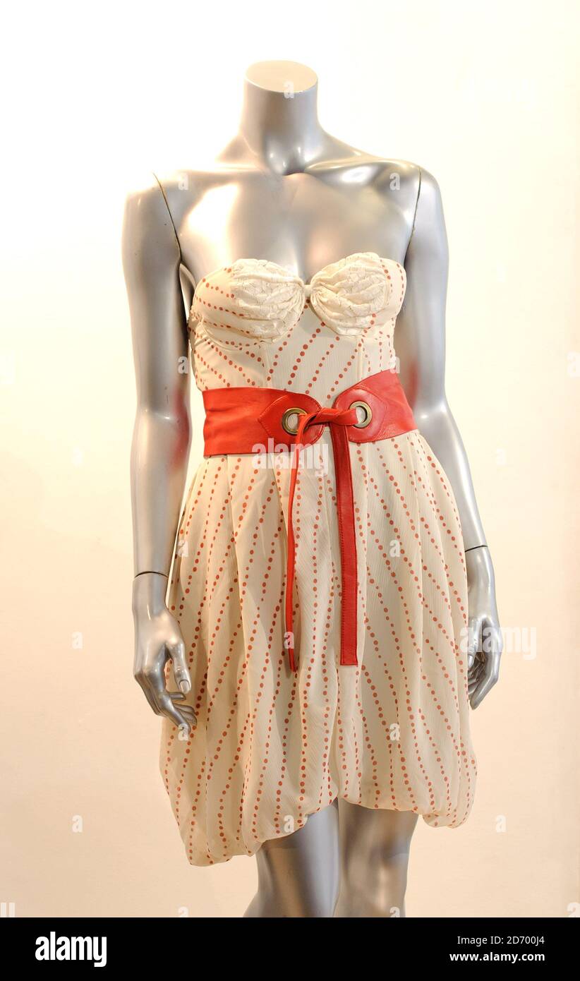 amy winehouse back to black dress by Disaya which wore on the cover of her album, the proceeds of which will go to her charitable foundation Stock Photo or anyone who just