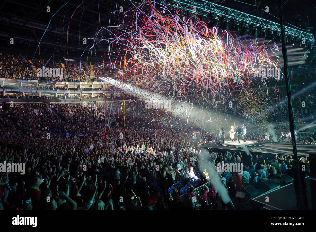 Rihanna performing at the Capital FM Jingle Bell Ball, at the O2 Arena