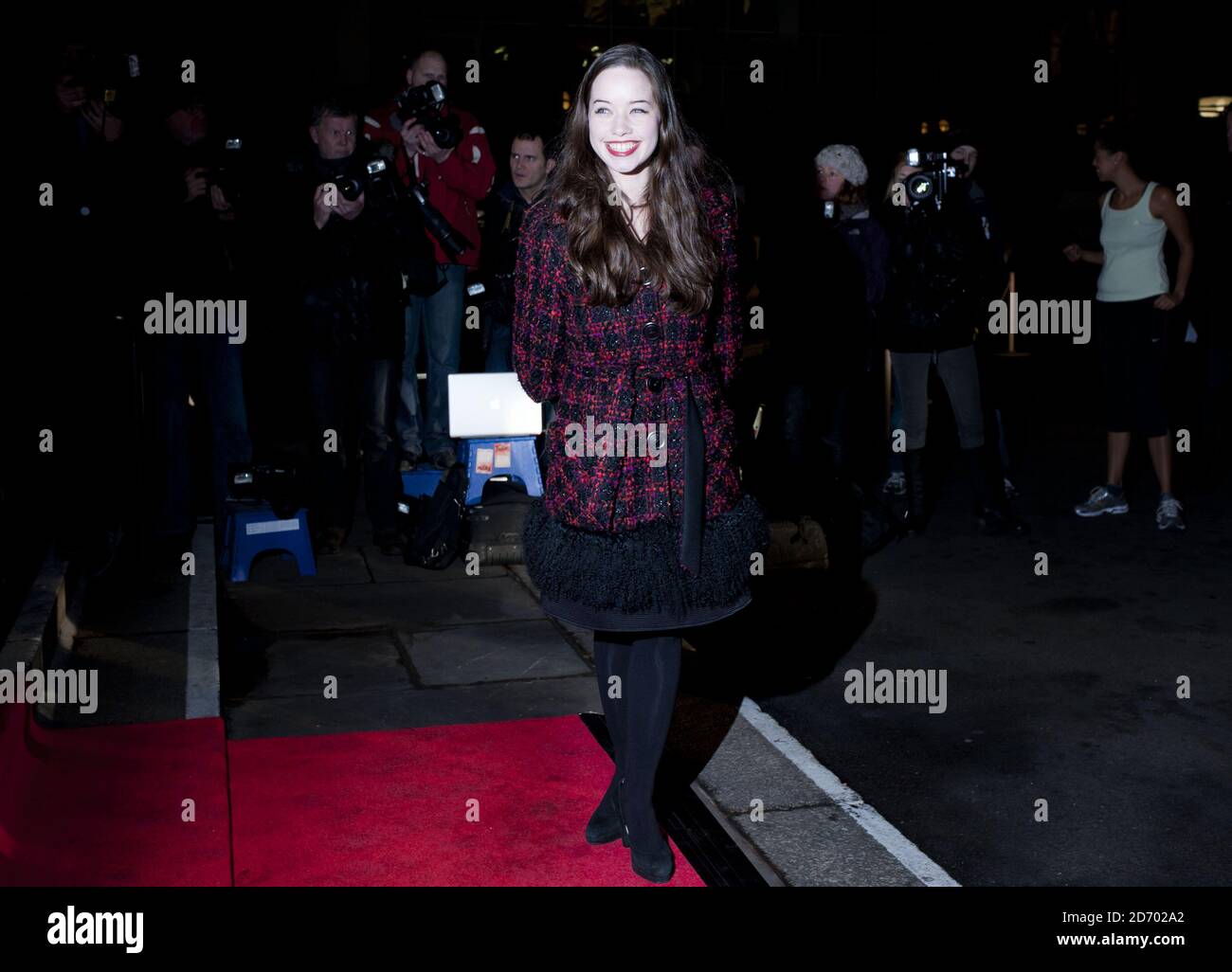 Anna Popplewell arriving at the Evening Standard British Film Awards ...