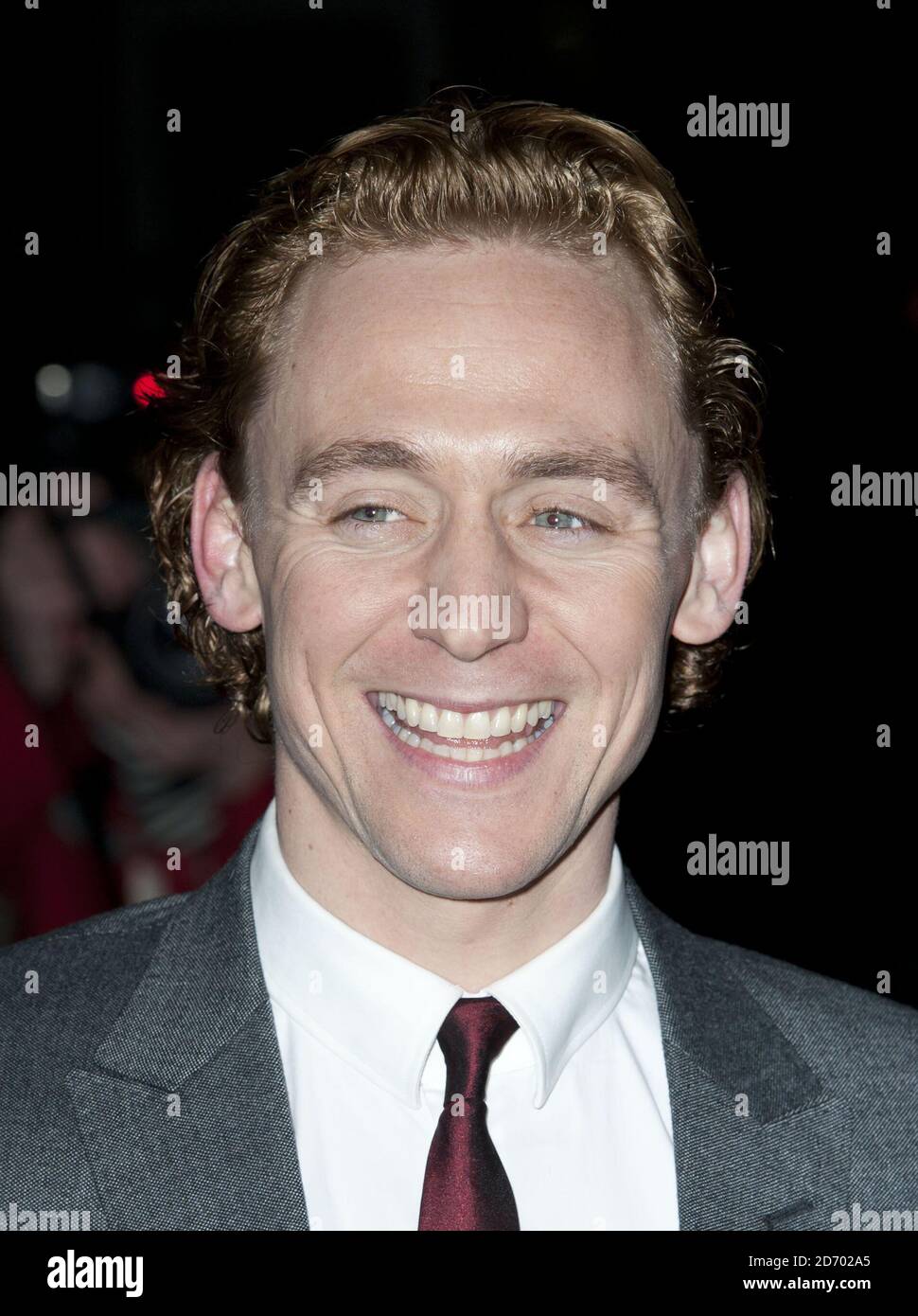 Tom Hiddleston arriving at the Evening Standard British Film Awards 2012, at the London Film Museum. Stock Photo