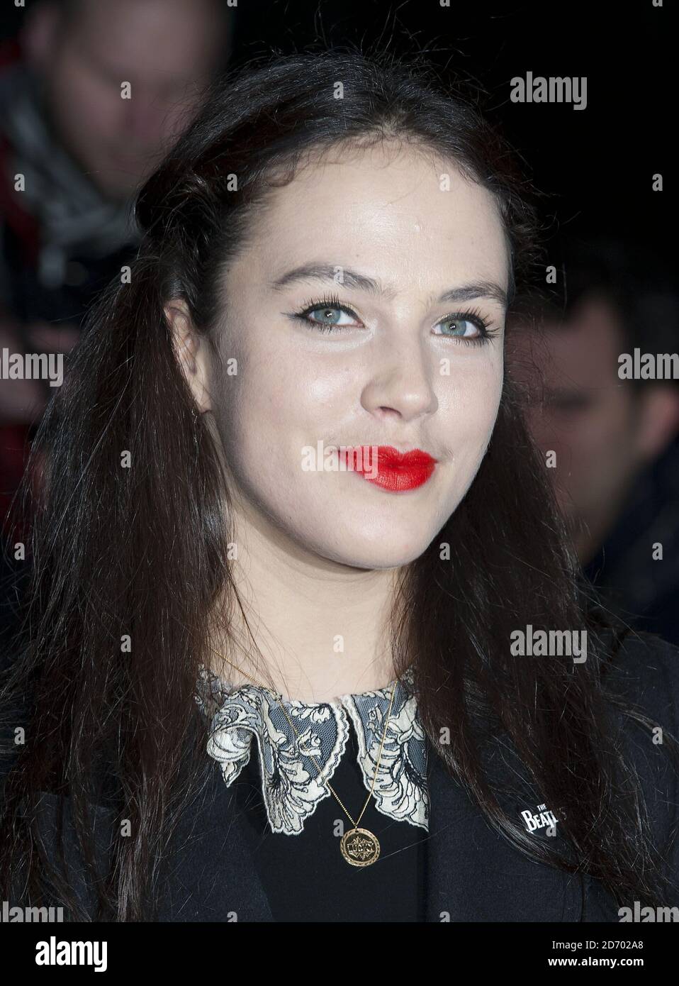 Jessica Brown-Findlay arriving at the Evening Standard British Film