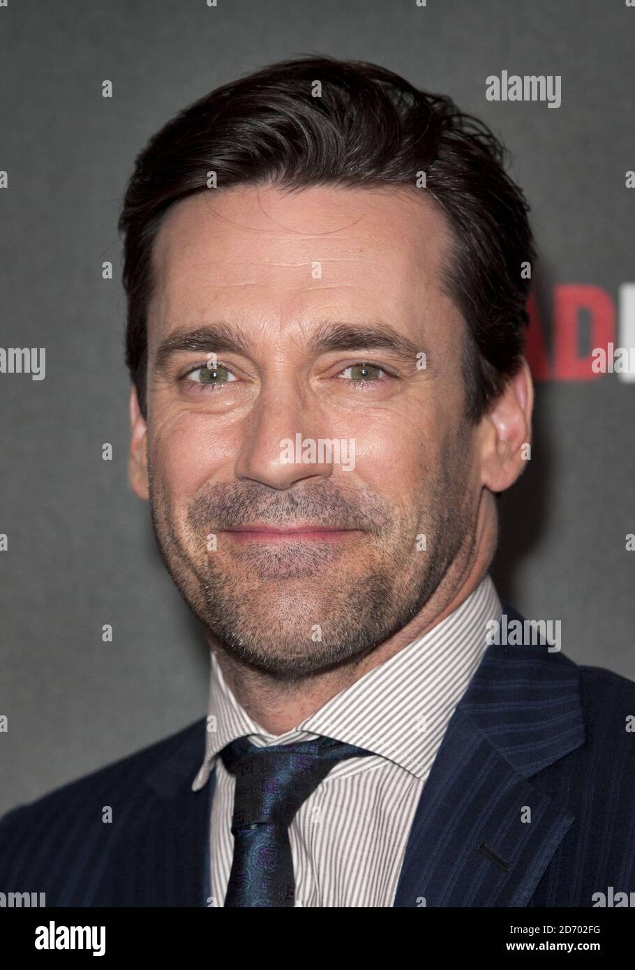 Actor Jon Hamm at the Curzon Mayfair cinema, before The BAFTA Interview with Jo Whiley. Stock Photo