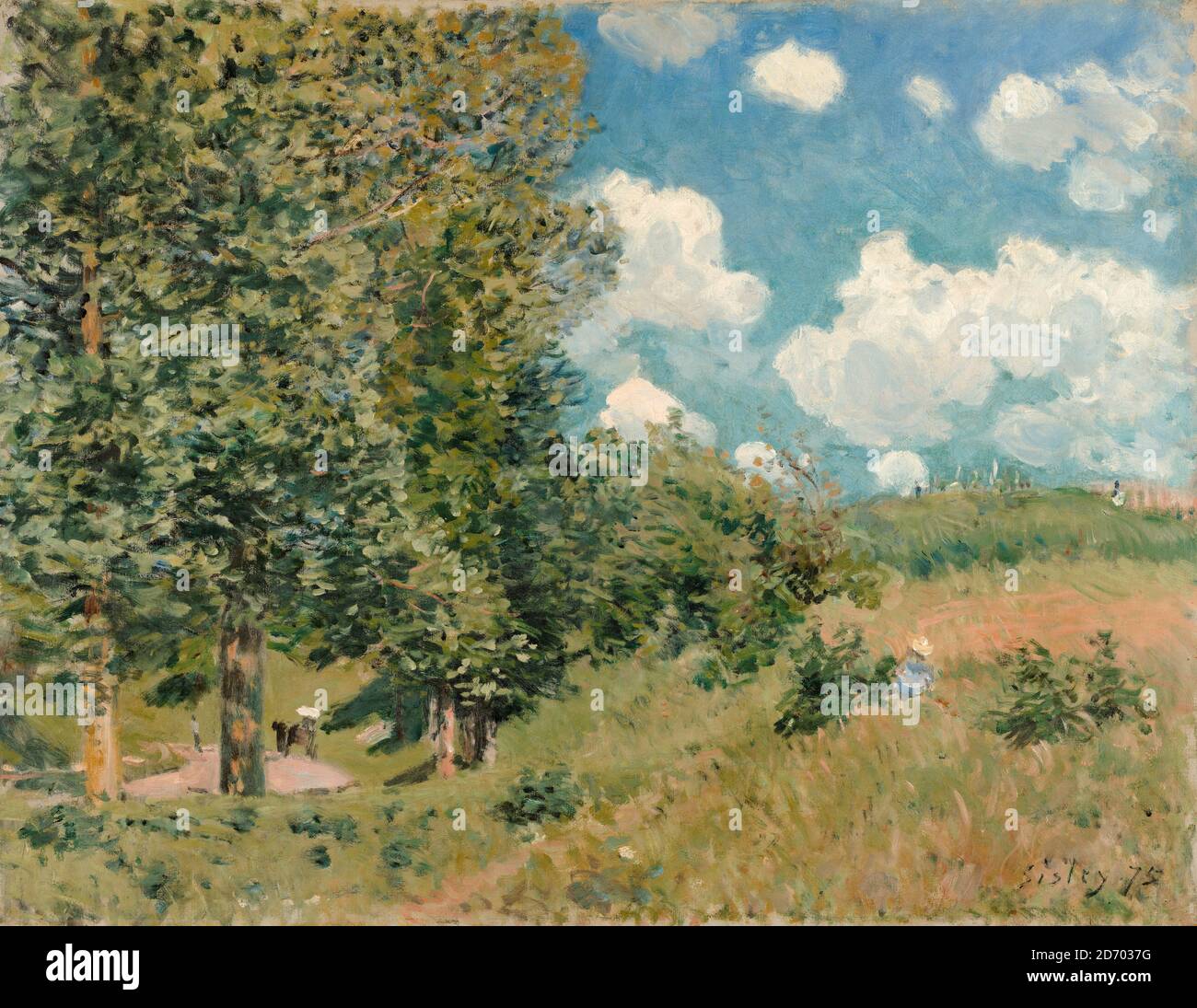 シスレー、ALFRED SISLEY ヴェルサイユへの道 アルフレッド・シスレー（1839-1899）の絵画