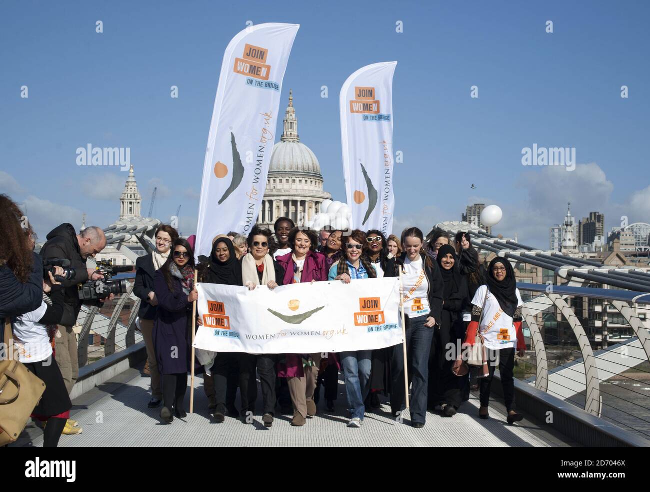 Bianca Jagger, Cherie Booth and Kathy Lette join supporters as they ...