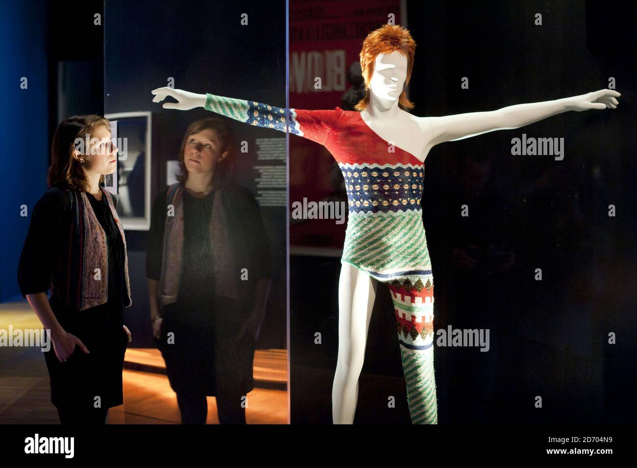 A David Bowie stage costume by Kansai Yamamoto on display at British Design  1948-2012: Innovation in the Modern Age, at the Victoria and Albert Museum  in London Stock Photo - Alamy
