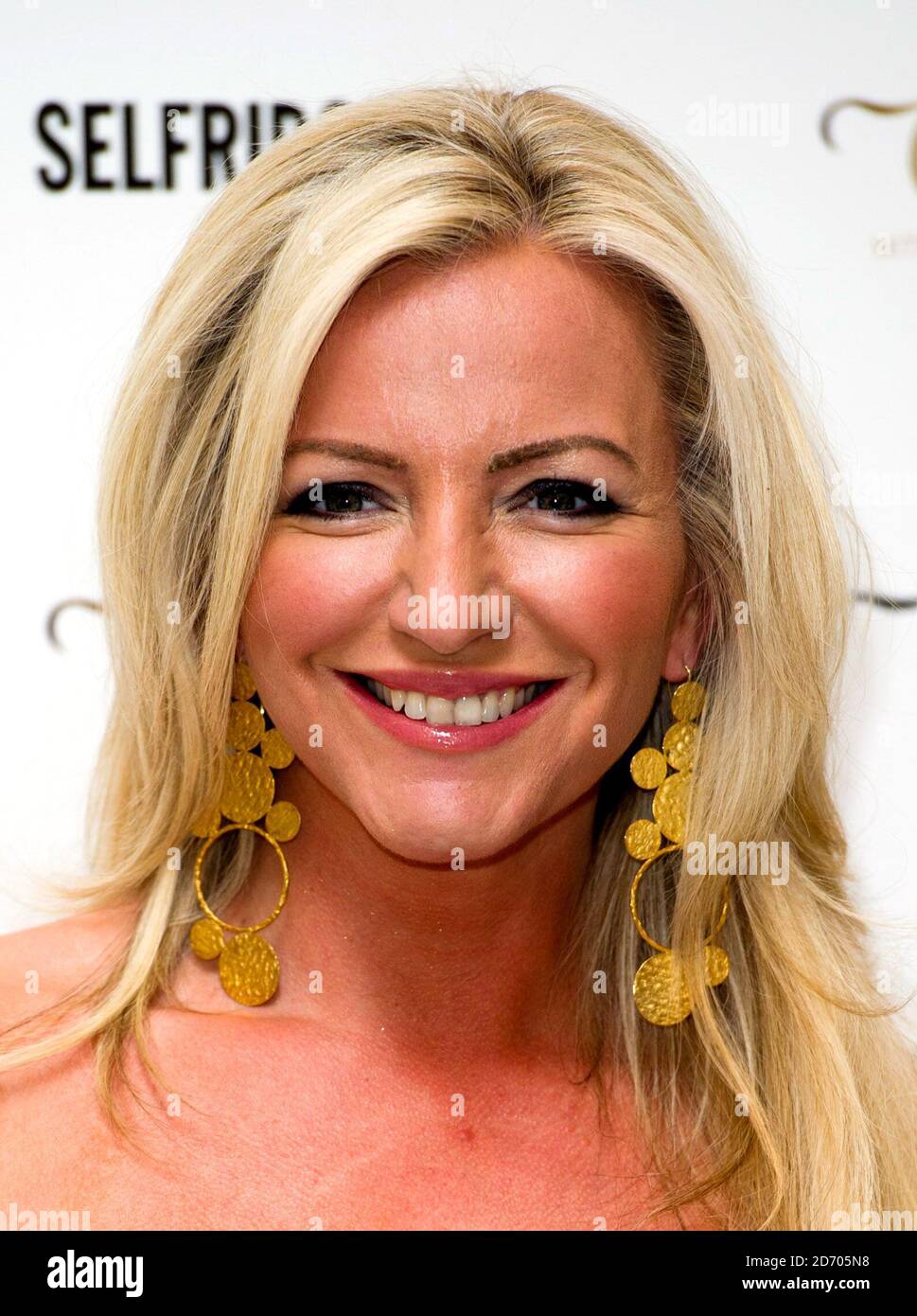 Michelle Mone, CEO of Ultimo, launches Ultimo Beauty with UTan, a new self-tan range, at Selfridge's store in central London. Stock Photo