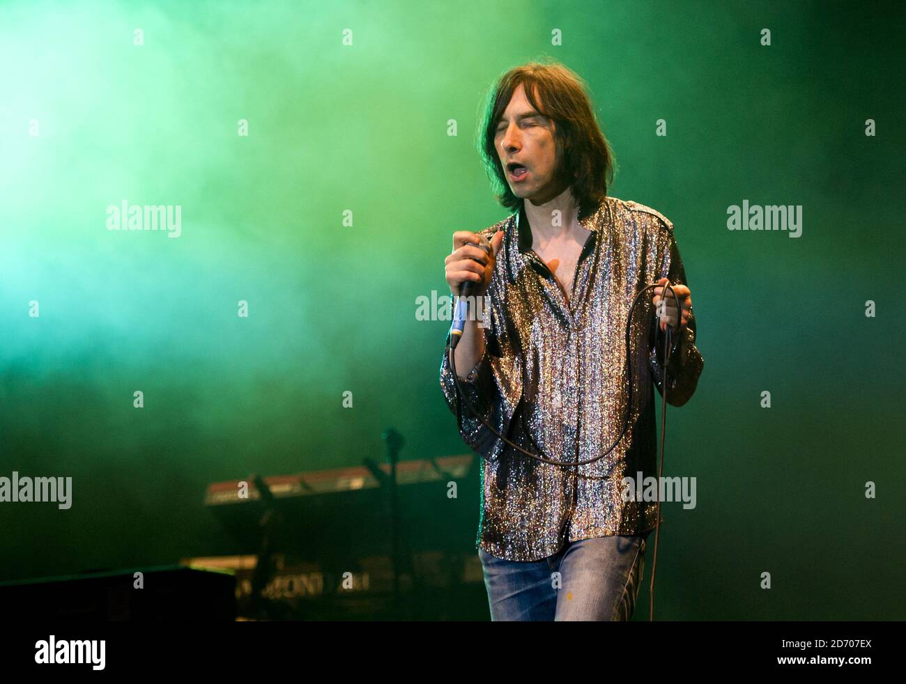 Bobby Gillespie Of Primal Scream Performing On The Eve Of The Isle Of