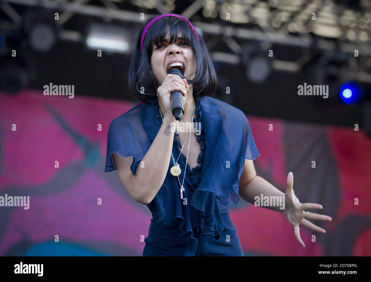 Natasha Khan of Bat for Lashes performing at the Latitude festival in