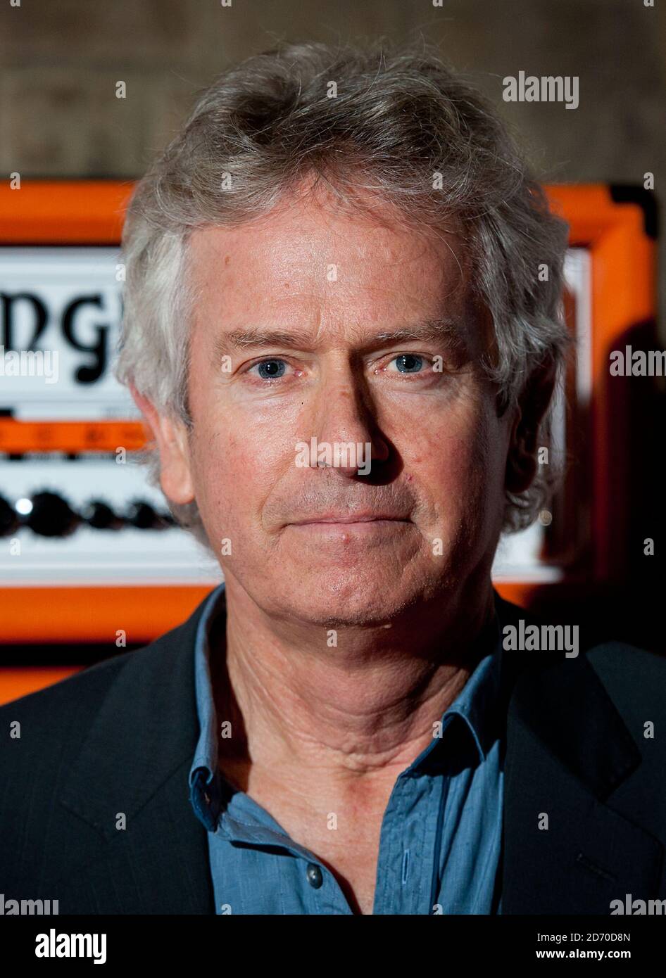 Tony Banks of Genesis arriving at at the Classic Rock Roll of Honour at