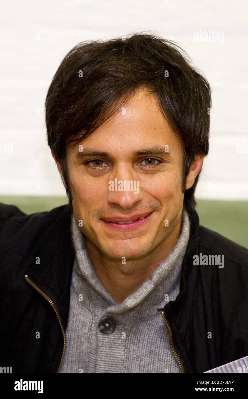Gael Garcia Bernal pictured at Amnesty International's offices in east London, in support of their campaign to end human rights abuses around the world. Stock Photo