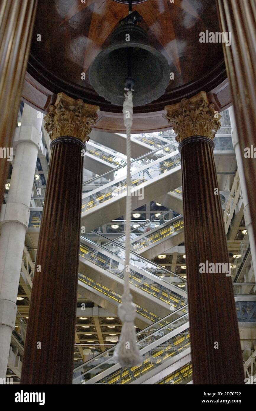 General view of the interior of the Lloyds building in the City of ...