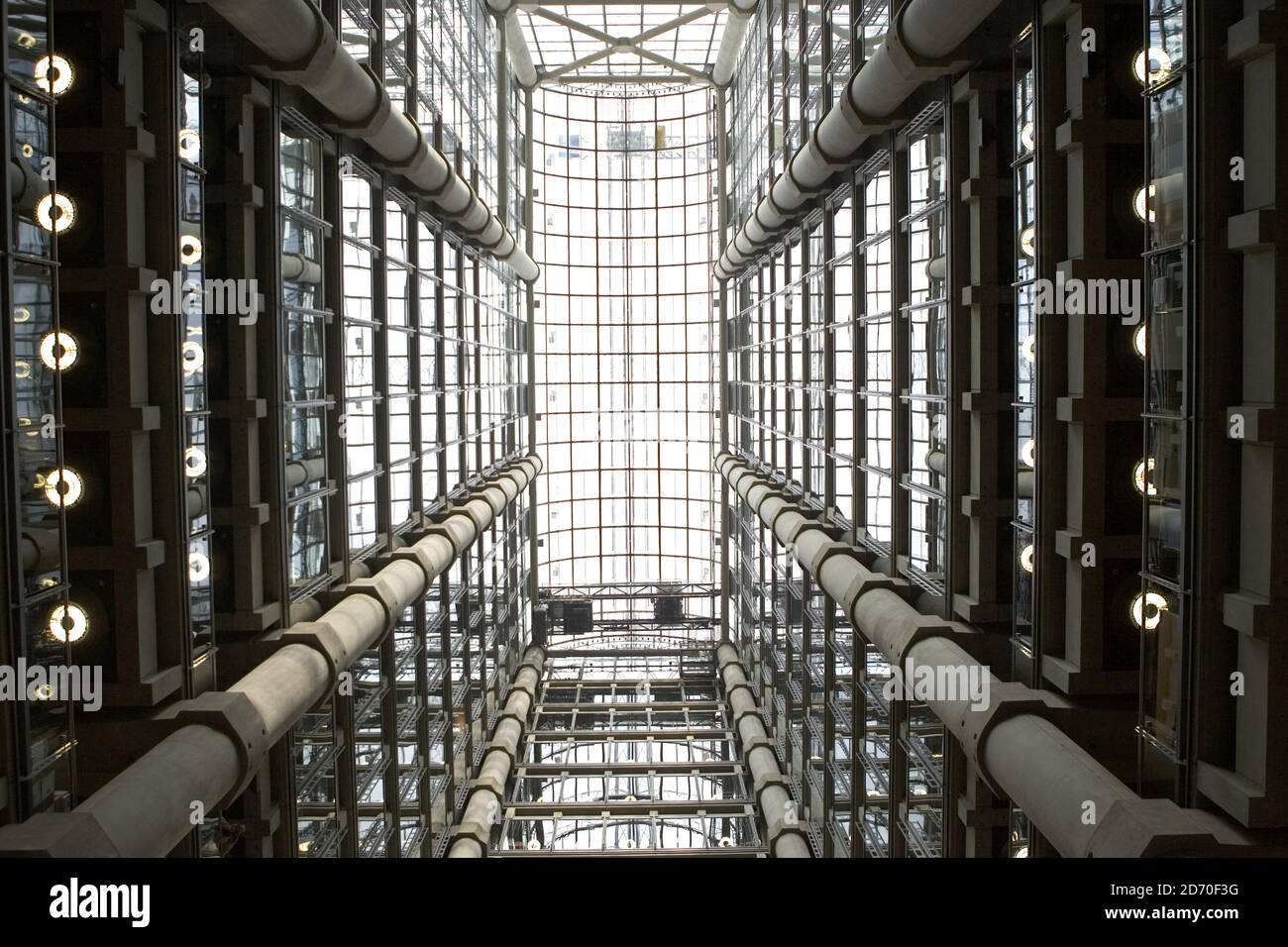 General view of the interior of the Lloyds building in the City of ...