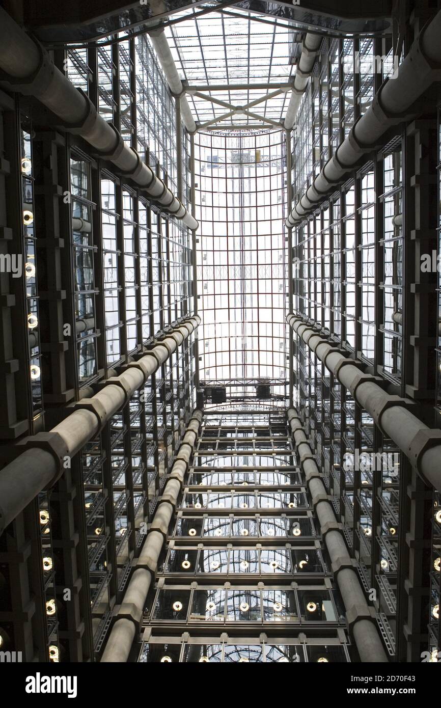 General view of the interior of the Lloyds building in the City of ...