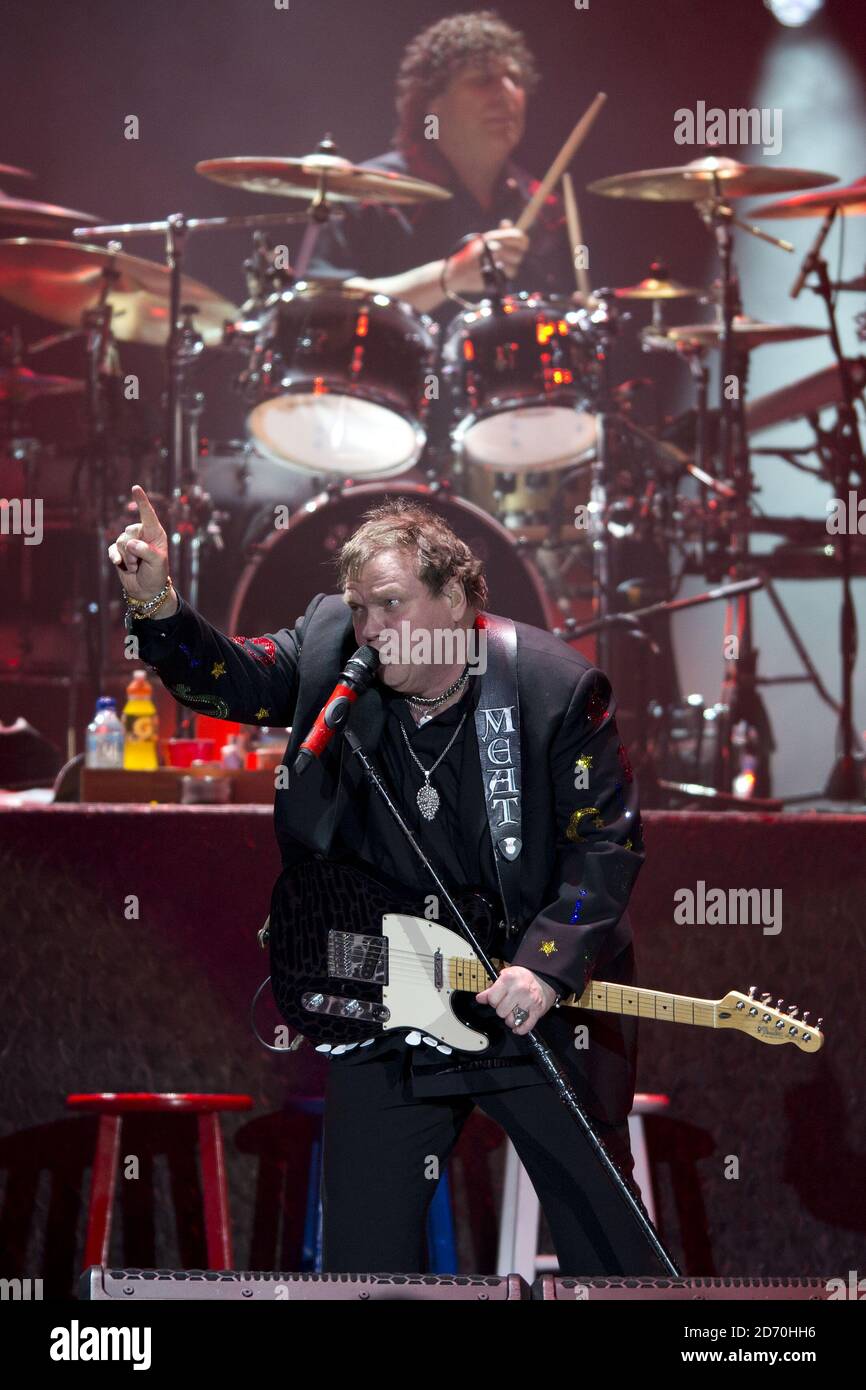 Meat Loaf performing at the O2 Arena in East London. Stock Photo