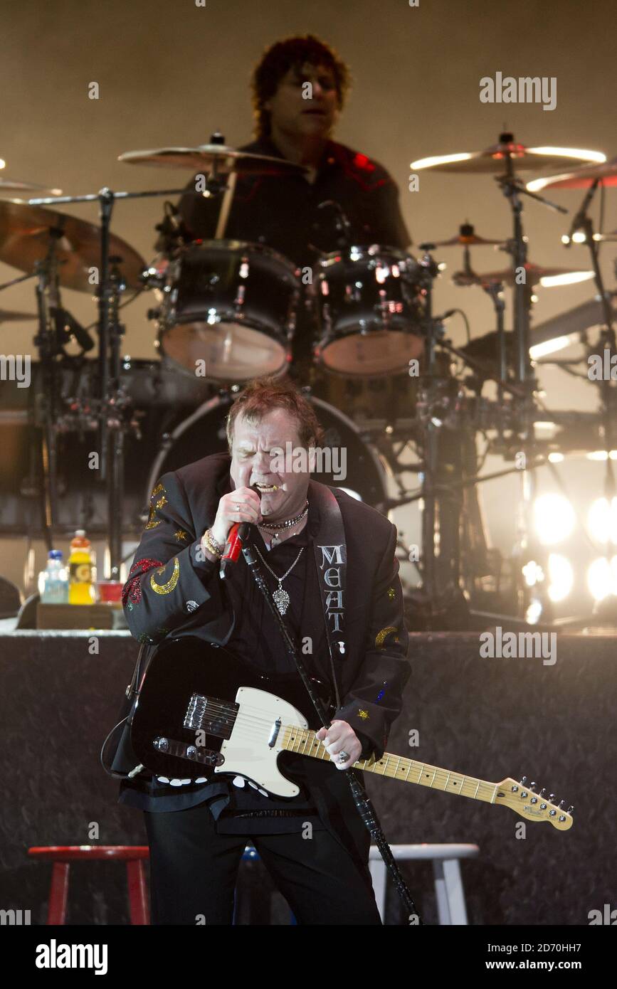 Meat Loaf performing at the O2 Arena in East London. Stock Photo