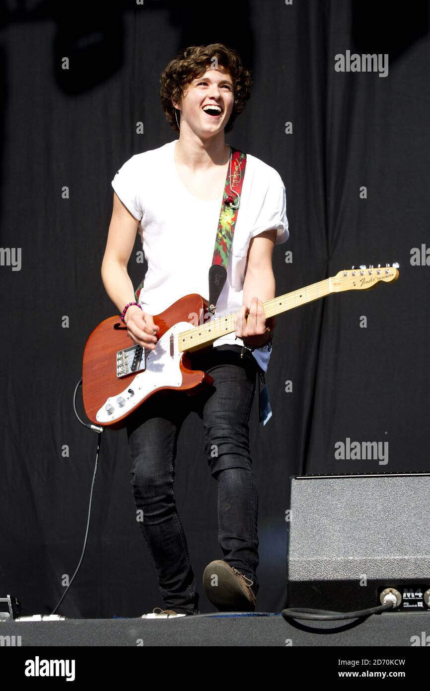 Bradley Will-Simpson of The Vamps performing at the Allstarz