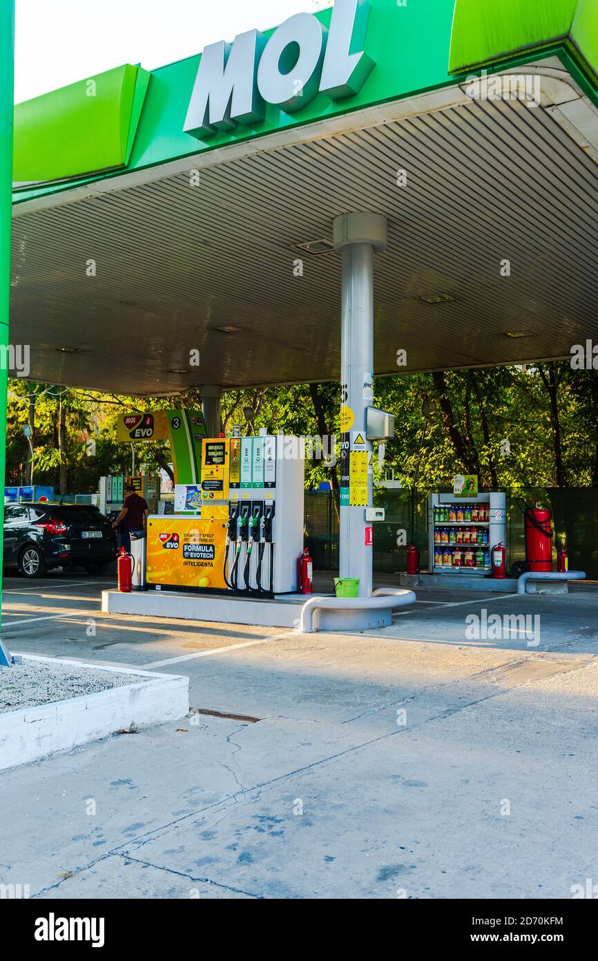 MOL gas station in Bucharest, Romania, 2020 Stock Photo Alamy