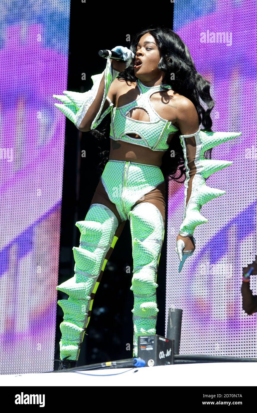 Azealia Banks performing at the Other Stage of Glastonbury Festival, at  Worthy farm in Somerset Stock Photo - Alamy