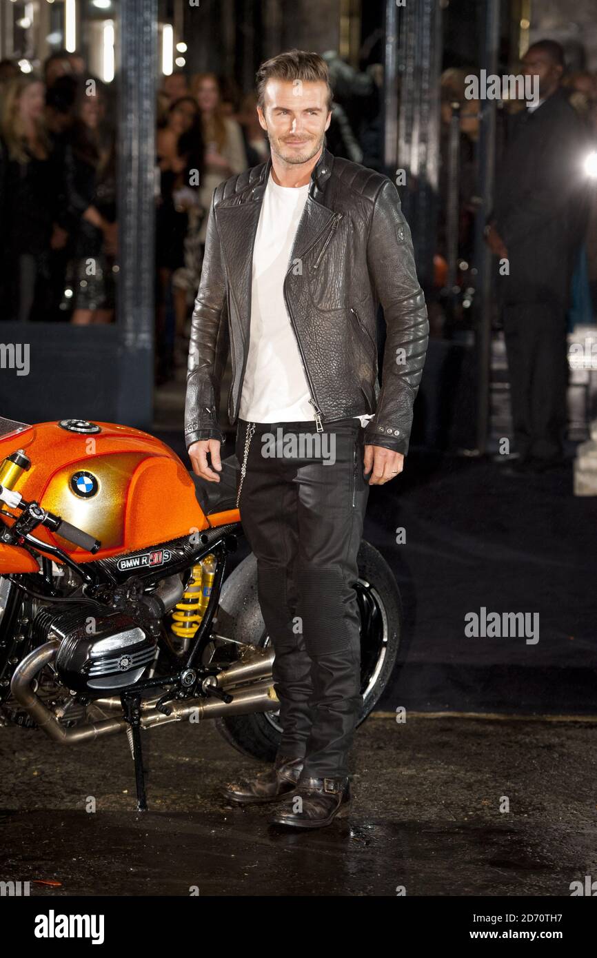 David Beckham attends the opening of Belstaff House on New Bond Street in  London Stock Photo - Alamy