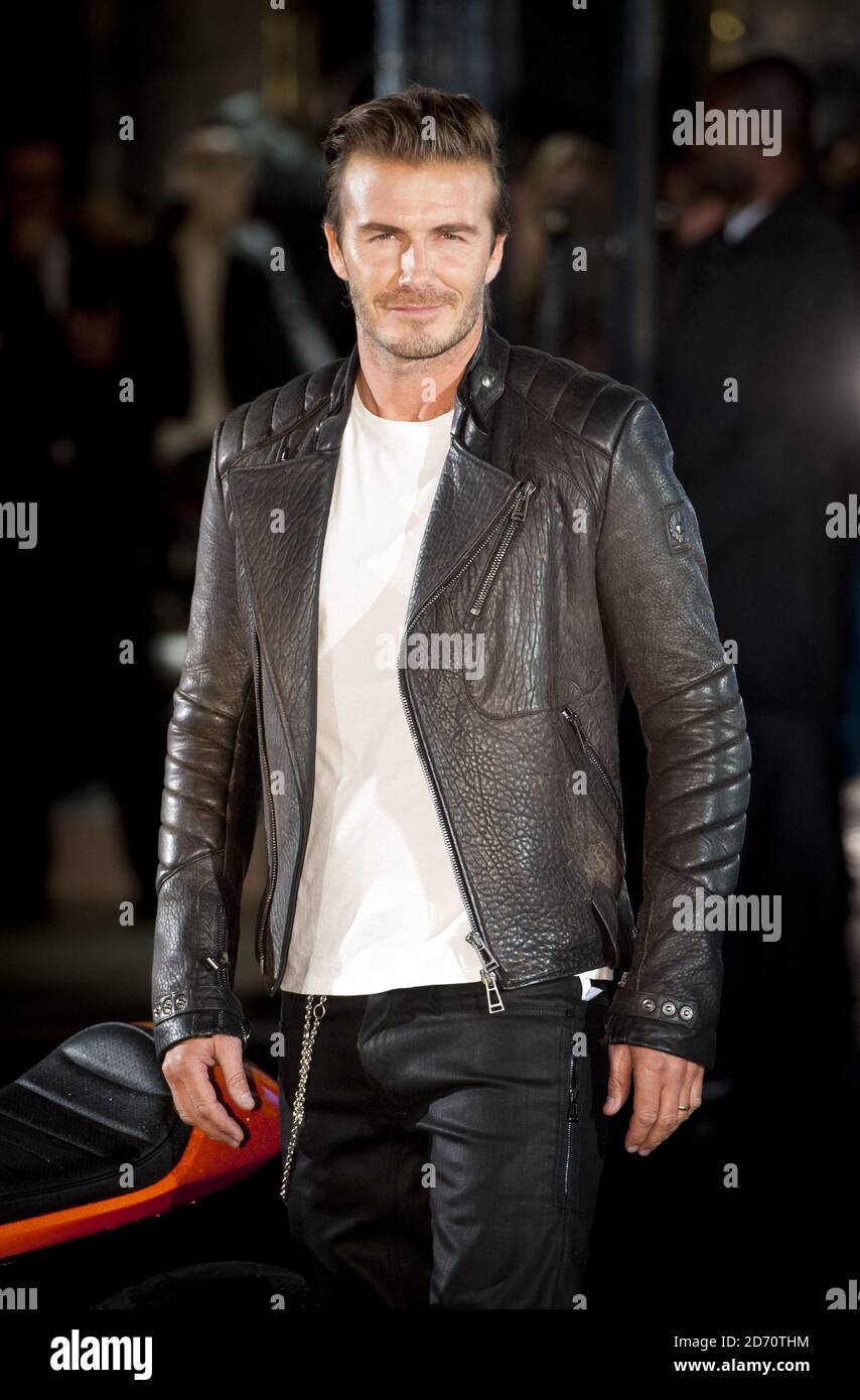 David Beckham attends the opening of Belstaff House on New Bond Street in  London Stock Photo - Alamy