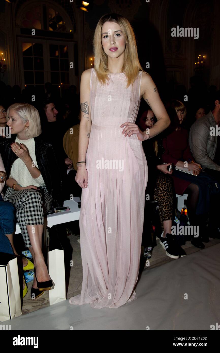 Peaches Geldof attending the Temperley fashion show, held at the Savoy ...