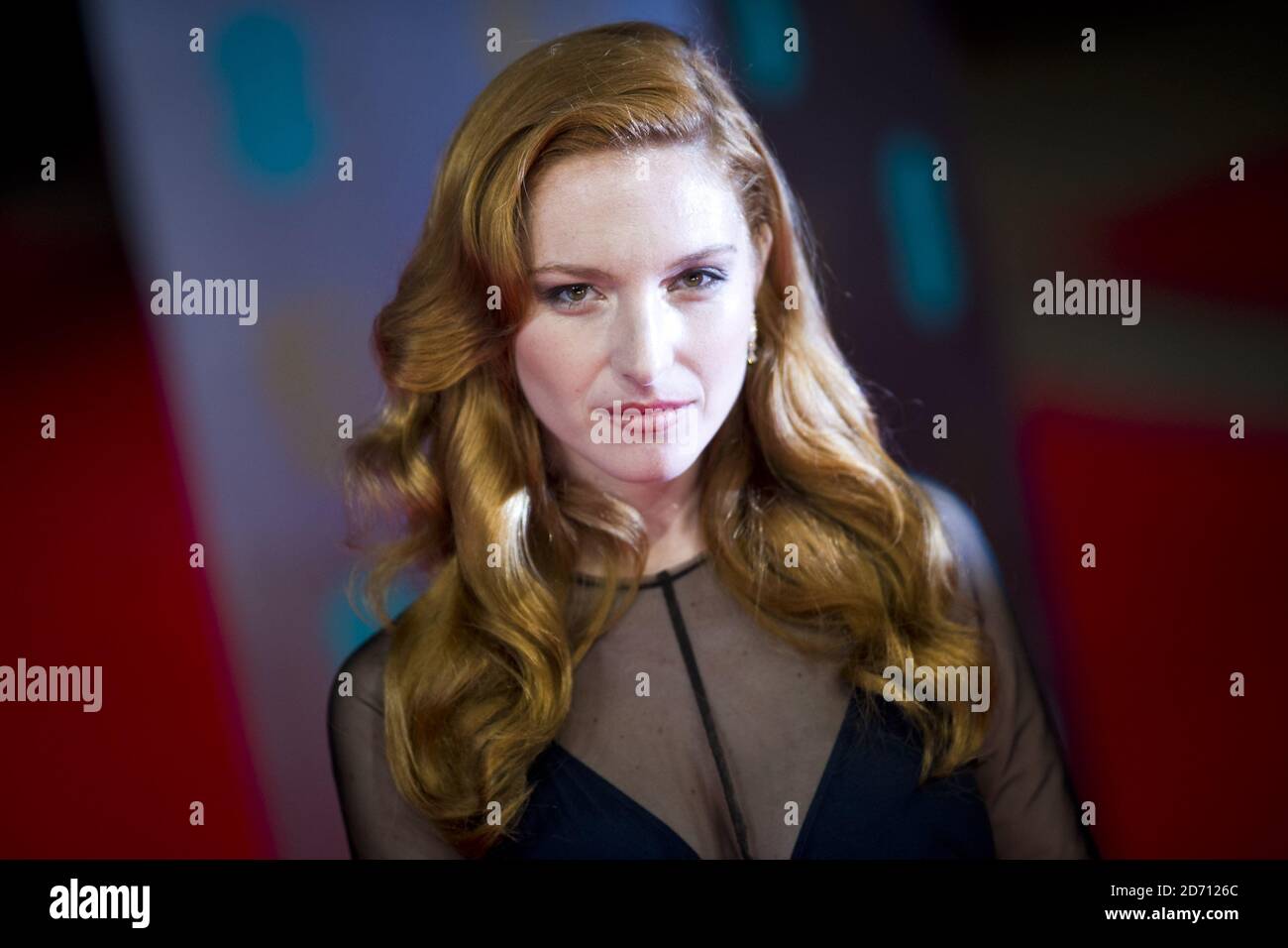 Josephine de la Baume arriving at The EE British Academy Film Awards