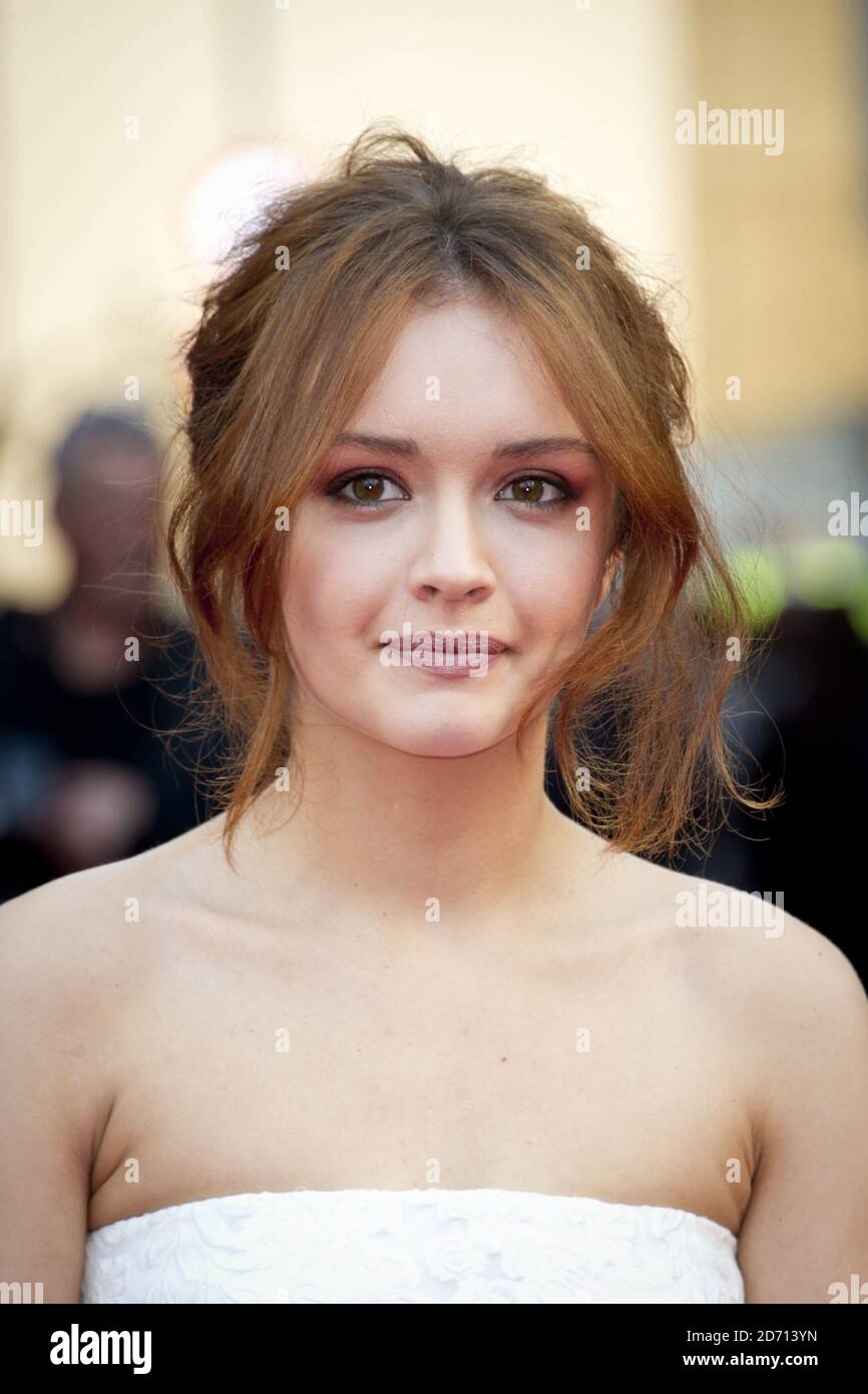 Olivia Cooke arriving at the premiere of The Quiet Ones, at the Odeon