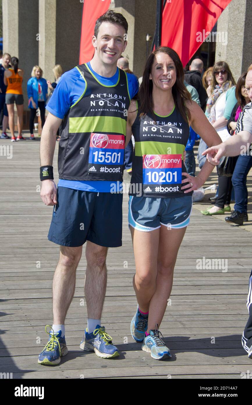 Joe Crowley and Lucy Siegle pictured at a photocall ahead of the Virgin