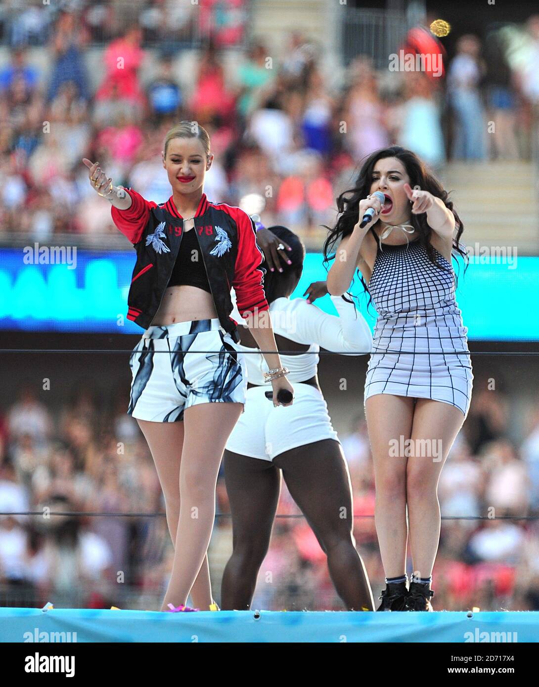 Iggy Azalea and Charli XCX perform during Capital FM's Summertime Ball
