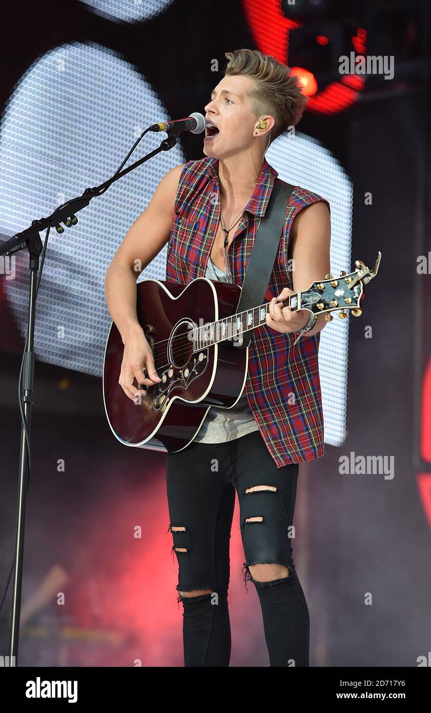 James McVey of The Vamps performs during Capital FM's Summertime Ball