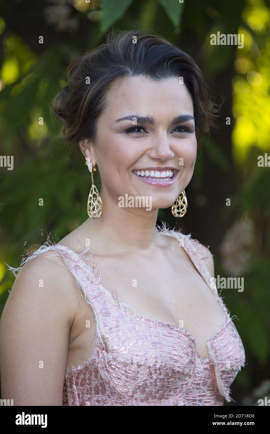 Samantha Barks arriving at the Serpentine Gallery summer party, in Hyde