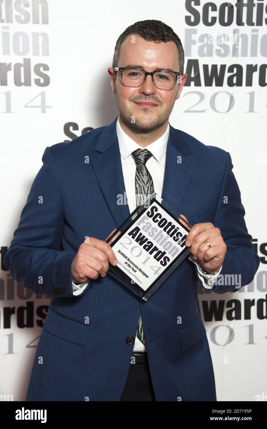 William Chambers with the Accessory Designer of the Year award at the