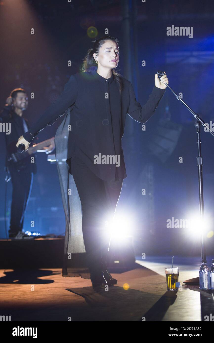 Jessie Ware performing at the Roundhouse in Camden, north London, as