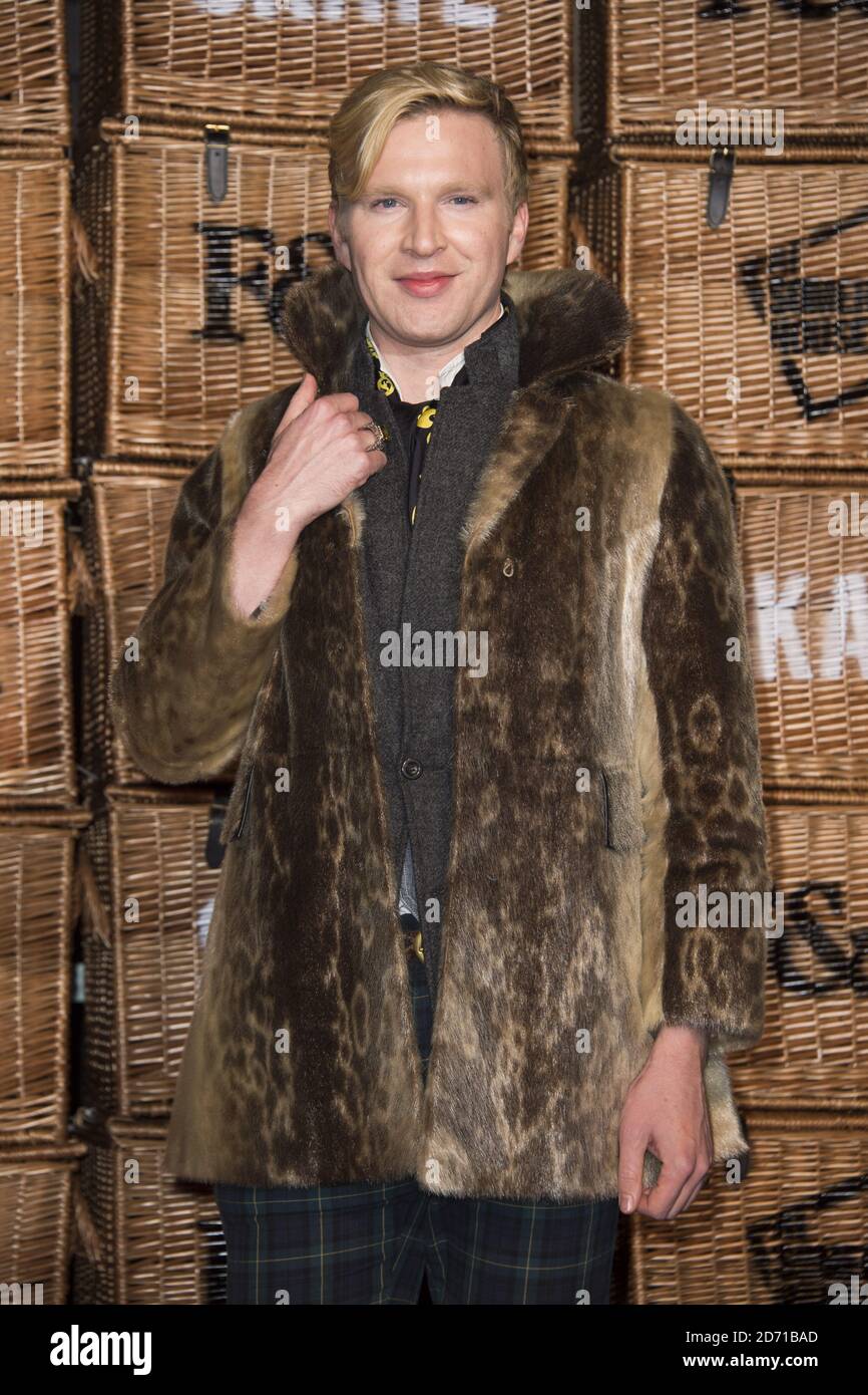 Henry Conway attending the Somerset House Skate launch with Fortnum and Mason, in London. Stock Photo