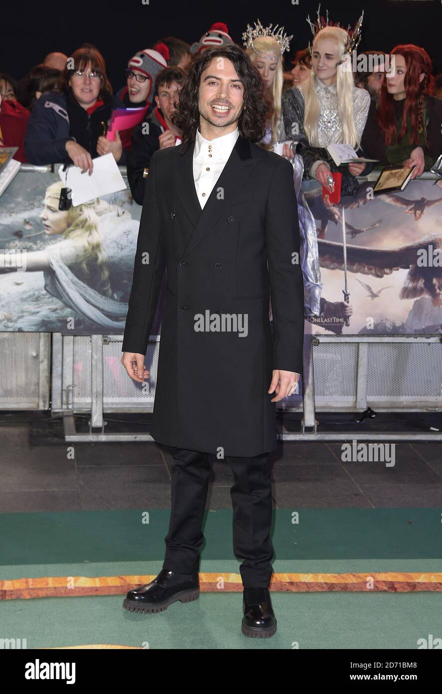 Ryan Gage arriving at The Hobbit: The Battle Of The Five Armies World Premiere held at Odeon Leicester Square and Empire IMAX, London Stock Photo