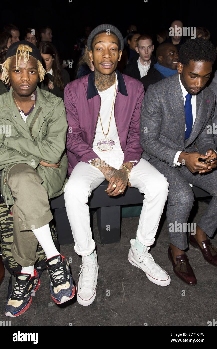 Wiz Khalifa Attends The Man Fashion Show Held At The Topman Show Space The Old Sorting Office As Part Of London Collections Men 15 Editors Note Wiz Khalifa Appears To Be Smoking