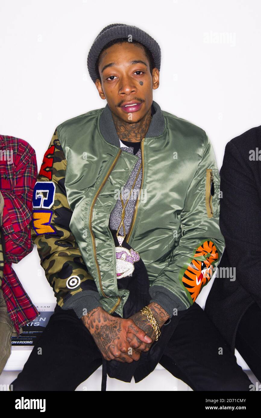 Wiz Khalifa On The Front Row At The Agi And Sam Fashion Show Held At Victoria House As Part Of London Collections Men 15 Stock Photo Alamy