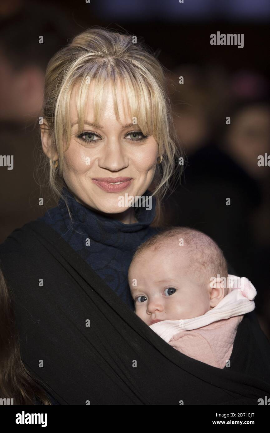 Kimberly Wyatt and daughter Willow Jane attending the Harry Potter