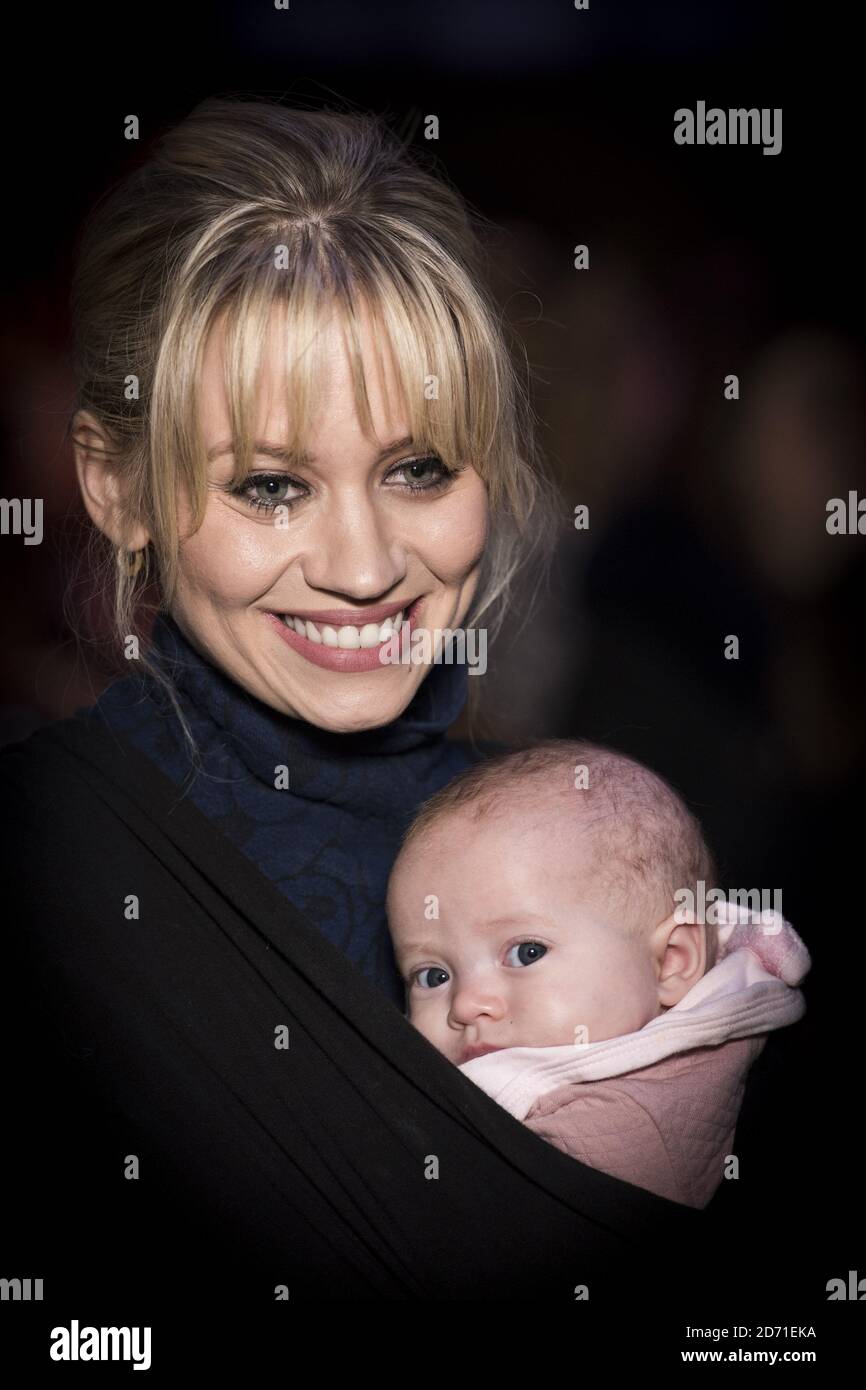 Kimberly Wyatt and daughter Willow Jane attending the Harry Potter