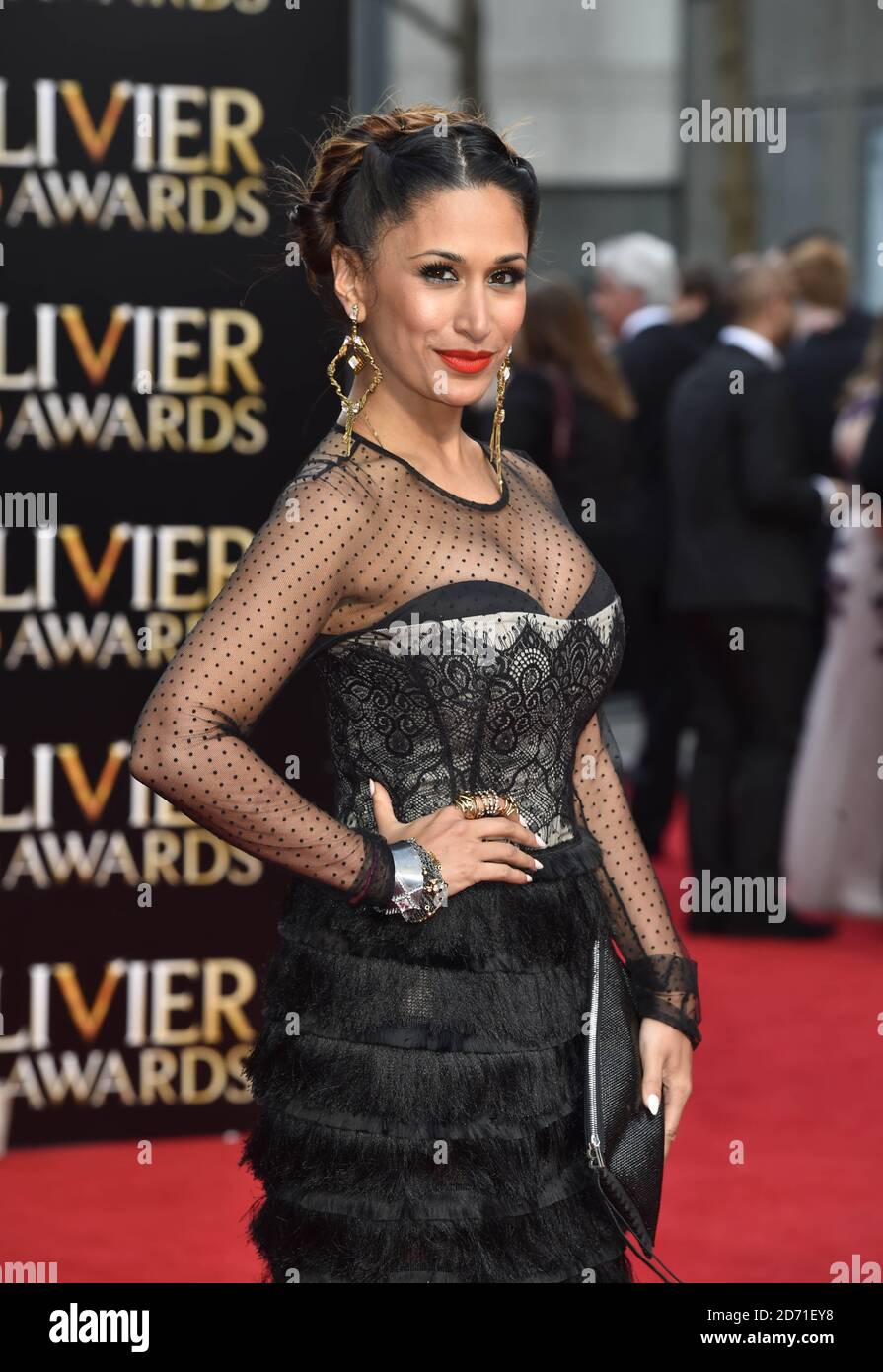 Preeya Kalidas attending The Olivier Awards 2015, sponsored by