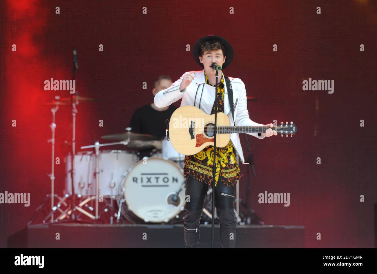 EXCLUSIVE Jake Roche of Rixton performs on stage during Capital FM's ...